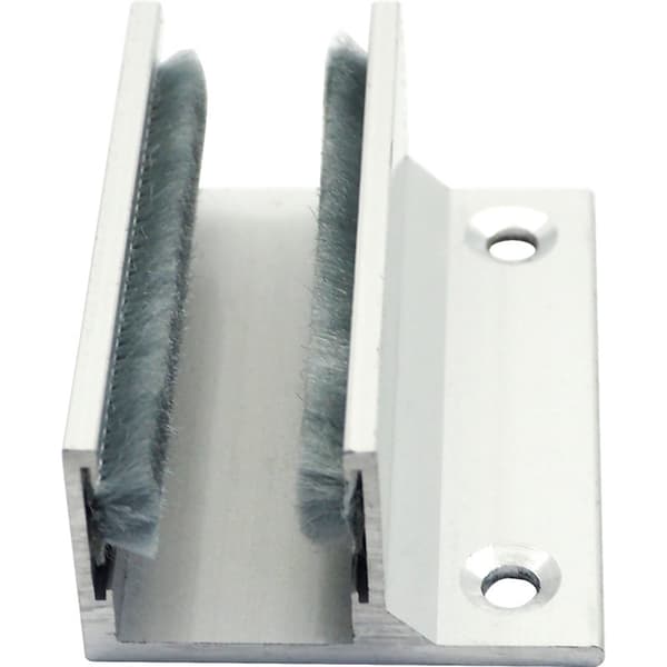 Glidande Glasdörr Golvguide Glasklämma Glashyllfäste Glidande Dörrsystem 2 st Aluminiumlegering Guide Glidande Tillbehör Dörrfäste