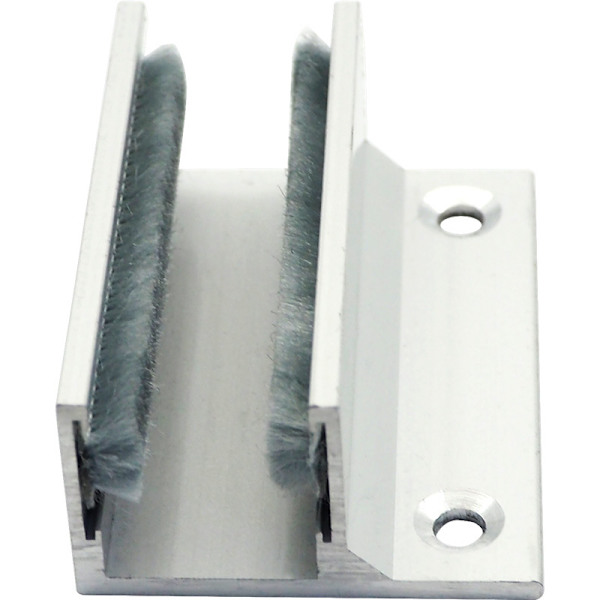 Skydedørsgulvguide Glasklemme Glashyldebeslag Skydedørssystem 2 stk. Aluminium Legering Guide Skydetilbehør Dørbeslag
