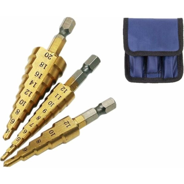 Trin Drill Bits Metal Twist Drill Bits Koniske Drill Bit Hex Skaft Drill Bi