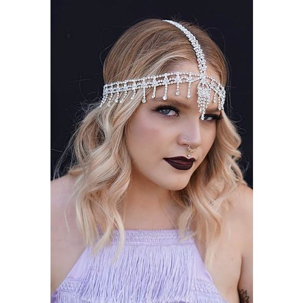 Hodebånd  Hodeplagg Rhinestone 1920-talls Hodebånd Flapper Hårtilbehør for