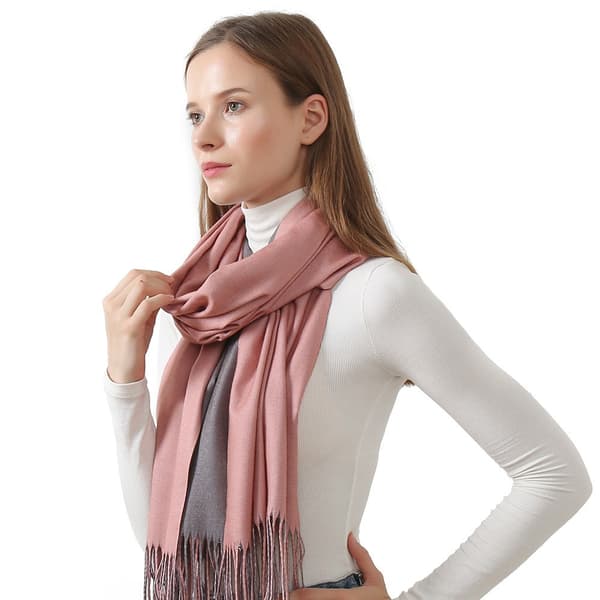 Dameskals med frynser, gradient, varm vinterstole (200*65CM)