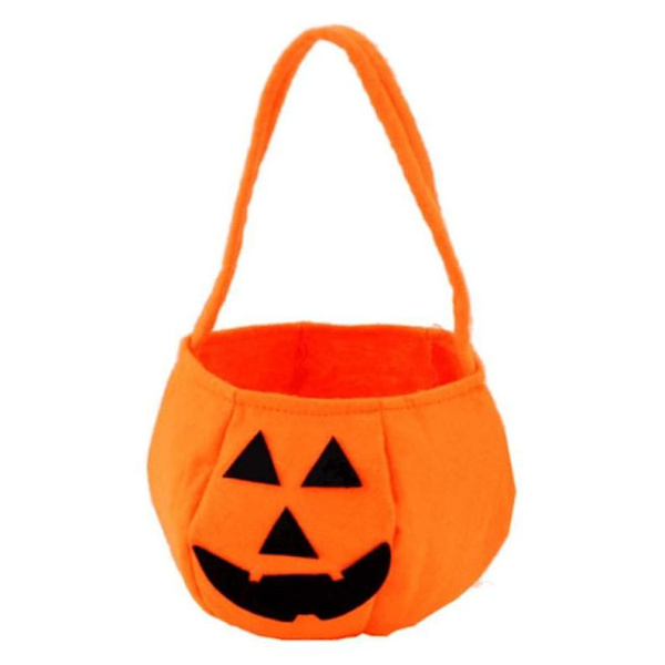 2 kpl Halloween-kurpitsakarkkipusseja lahjakassi