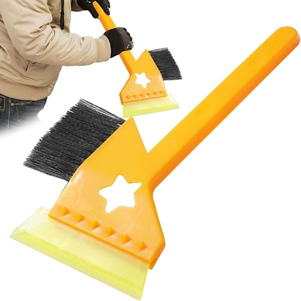 Bilskraping for frontrute, snøbørste for bilvindu, vindu snøskrape, 12,4 tommers snøfjerningsspade for bil