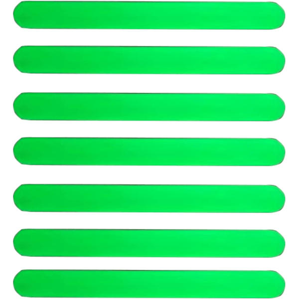 24 stk. selvlysende skridsikre strimler, skridsikre badekarstrapper, poolbadeværelsesstrimler, 2*20 cm (luminescerende)