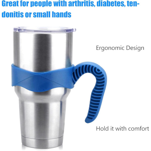 Håndtak for Tumbler, Mug Håndtak Plast Ergonomisk Kannebærer Håndtak for 20oz
