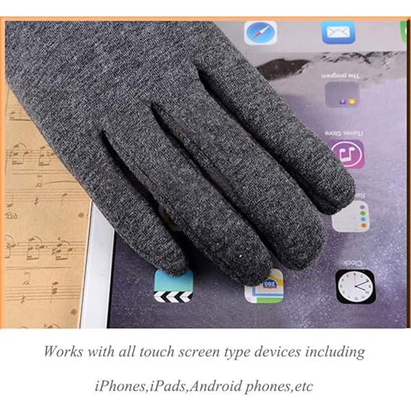 Damehandsker Søde Skønne Elastiske Vintervarme Touchscreen Handsker