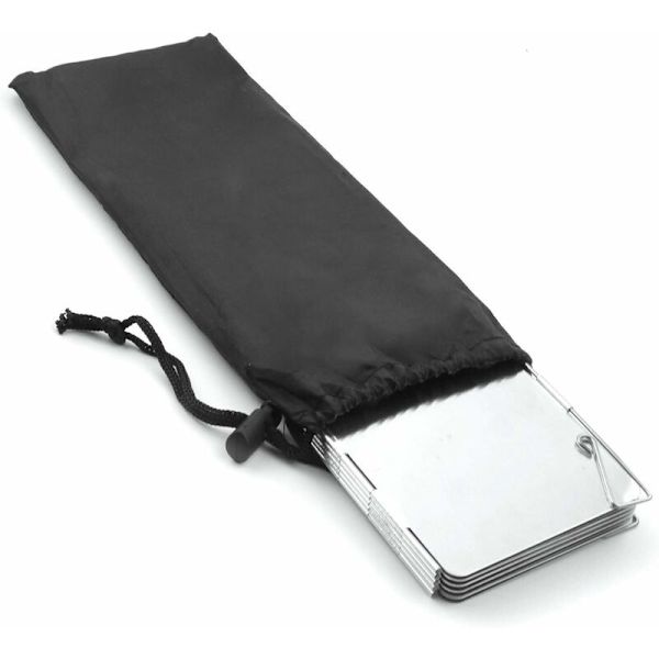 Aluminiumlegering Foldbar Vindskjerm, 10 Plater Bærbar Camping Vindskjerm Camping Komfyr, Gasskomfyr etc, 260g