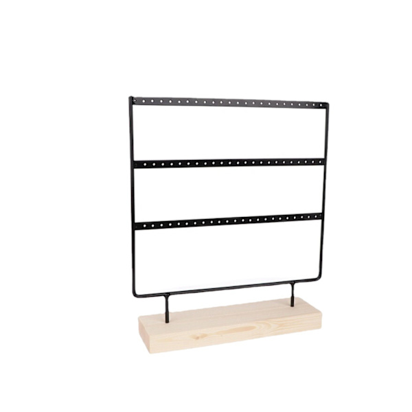 Örhängesställ, Örhängeshållare, Smyckesförvaring, Smyckesdisplay (69 Hål, Svart)