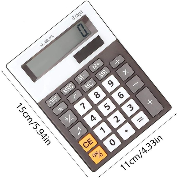 Kalkylator, Skrivbordskalkylator 8-siffrig elektronisk kalkylator med pipljud