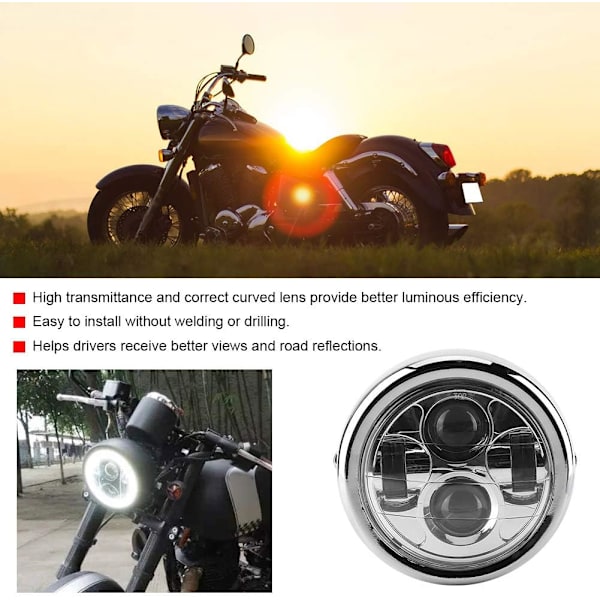 til motorcykel forlygte led til rund motorcykel forlygte Motor