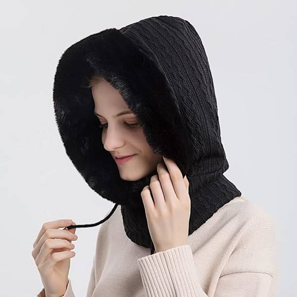 Vinterbalaklava för kvinnor Vinterbalaklava Fleecehatt Multifunktionella vindtäta masker Fleecehatt Halsvärmare Skidhatt Vindtät kompatibel Skidor