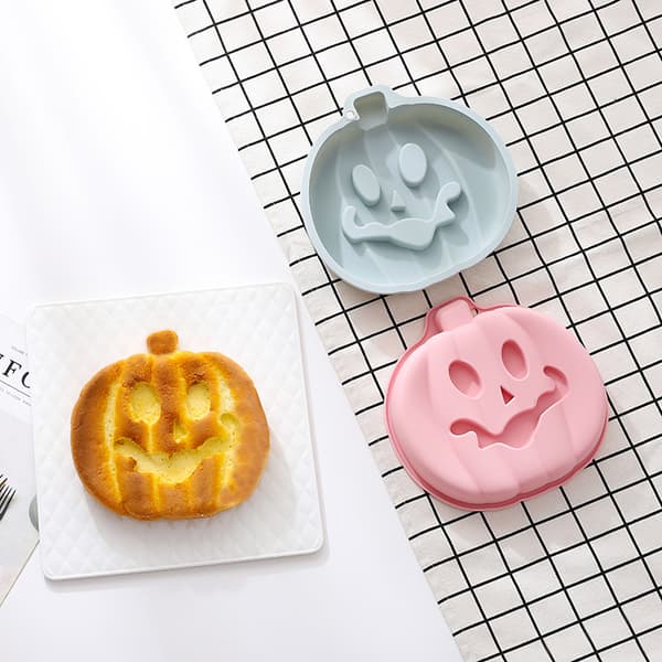 Græskar Halloween Silikone Mousse Kageform 8-tommer Bageform Fransk Dessert