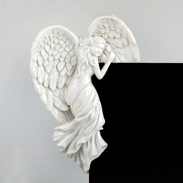 Engel Statue Dørramme Dekoration, Kreativ Resin 3D Engel Statue