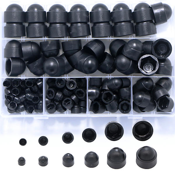 145 stk muttertrekk og bolt muttertrekk, beskyttende kuppel bolt muttertrekk 6