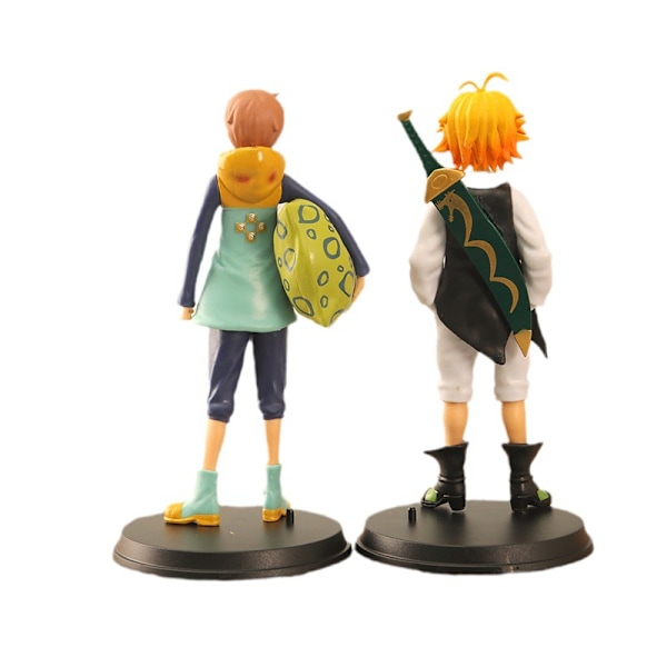 De syv dødssynder Vrede af guderne Anime Figur Kong Tegneseriefigur Stående Model Periferi Statue Bakke Model Ornament Fødselsdagsgave 16,5c
