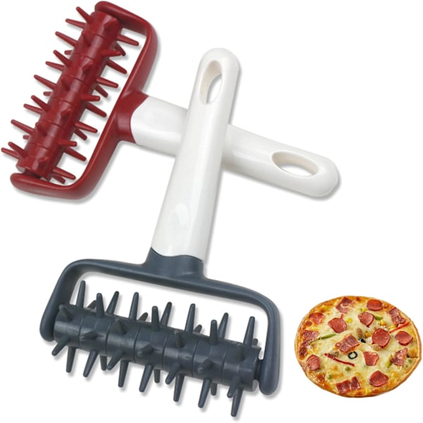 2-pack pizzabakels stippler pizzabakels rulle pizzabakels docker pizzabakels