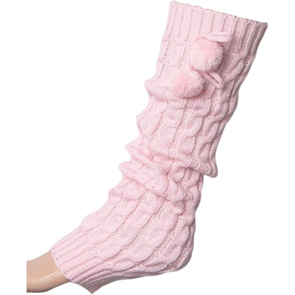 Kvinners Vinter Varme Ull Lange Strømper Benvarmere Leggings Sokker Gaiter Flettet Strikket Støvletrekk