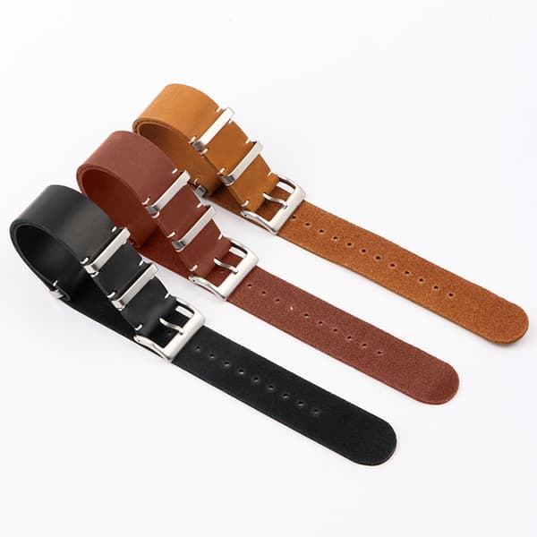 Læderurrem – Quick Release armbånd kompatible mænd kvinder – 22 mm