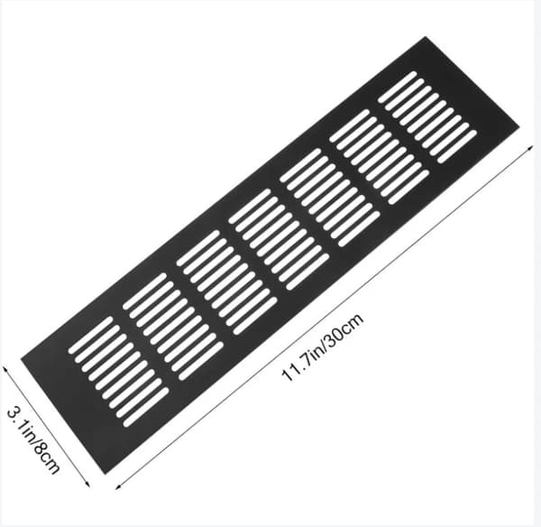 2 STK Rektangulær Ventilationsrist, Rektangulær Luftventil, Luftventil, Rektangulær Ventilationsrist, Rektangulær Luftventilrist kompatibel med Ideal Ven