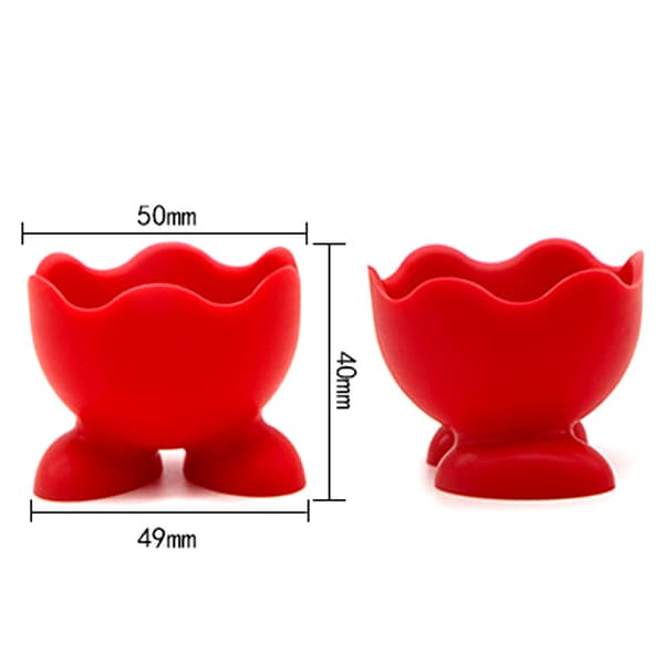 1 stk. Silikon Egg Cups Fargerike Frokost Egg Serveringskopper Spo