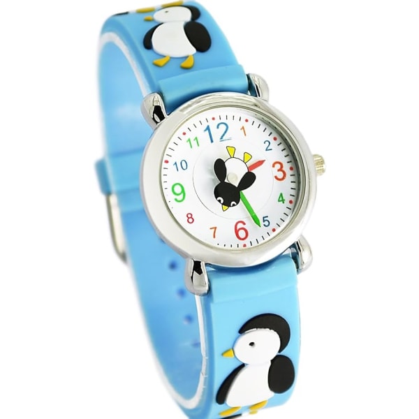 Watch toddler 3D silikonrem tecknad watch, blå