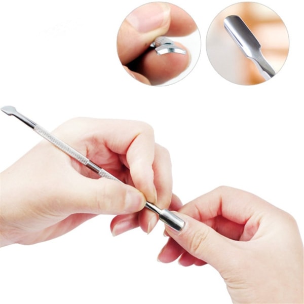 4 st/förpackning Nagelbands pusher och sked nagelrengöring set Cut Manicure