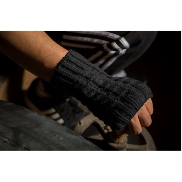 Handledsvärmare / Fingerlösa handskar 1 par Svart Svart
