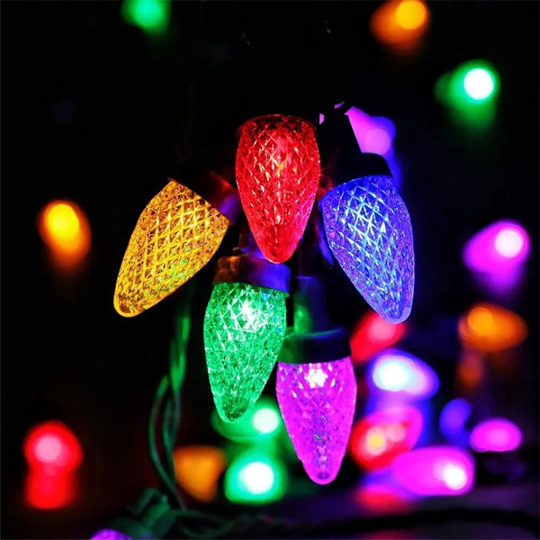 9 Jul Färgförändrande Slingljus Utomhus Inomhus, 7m 50LED Grön Tråd