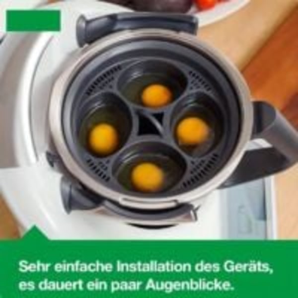 4-i-1 Multifunktionell Ångkorg Äggformar Ångkokare Äggkokare Tillbehör för Thermomix 1 st