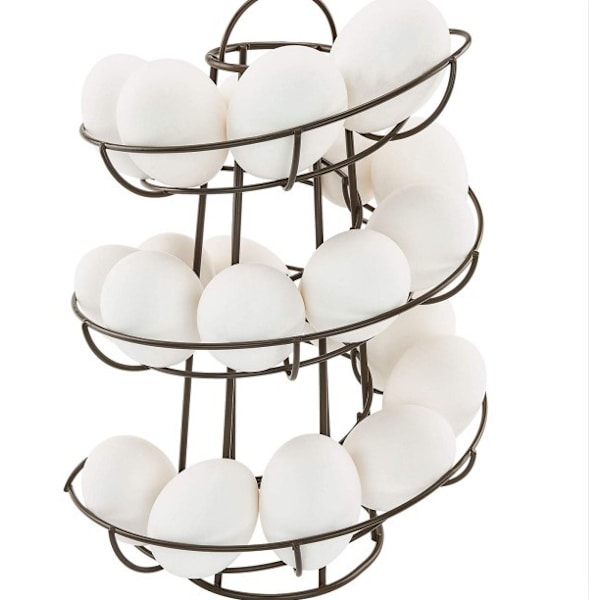 Egg Skelter 360 graders roterende spiraldesign dispenser egg holder stativ Ra