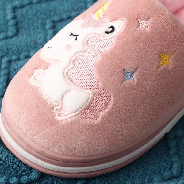 Børnetøfler Hjemmesko Vintervarme sko til hjemmet i Girl Boy Unicorn