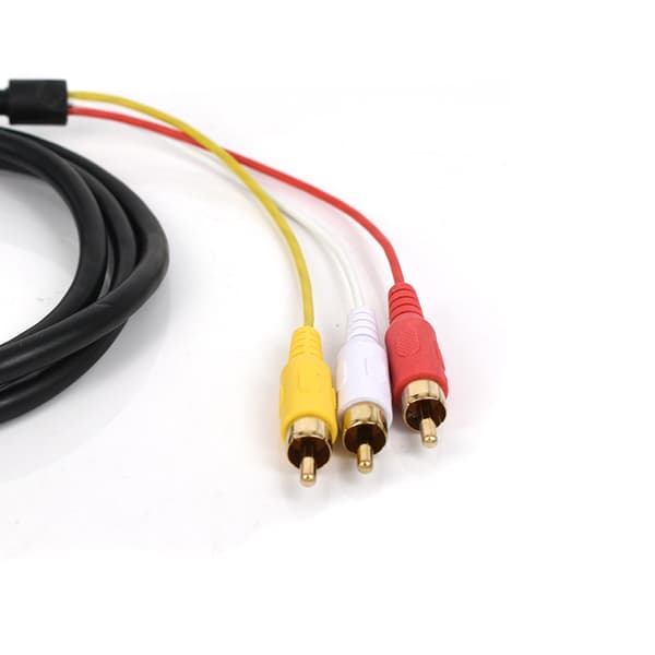 3 HDMI til RCA-kabelkonverteradapterkabeloverføringsledning, 1,5 m