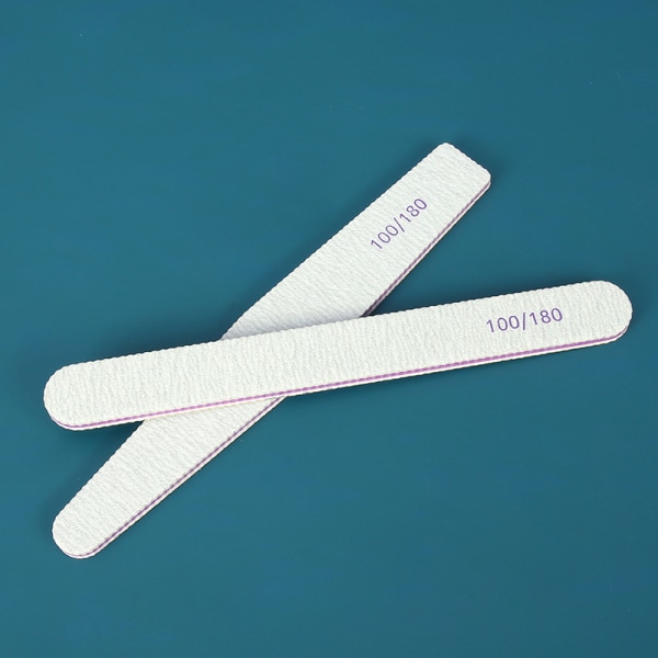 5 dobbeltsidede neglefile - 100/180 - Neglefil - Sort