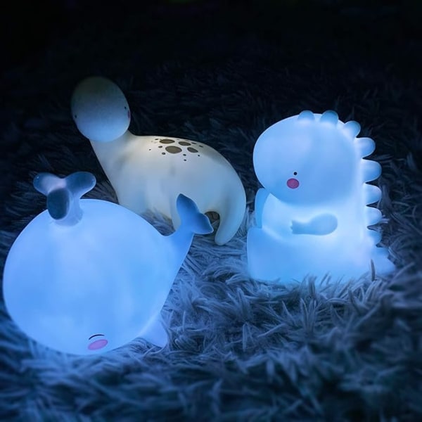 LED Nattljus Lovely Dinosaur Shape Barn sovrum Lampa Festival Dekor Leksak