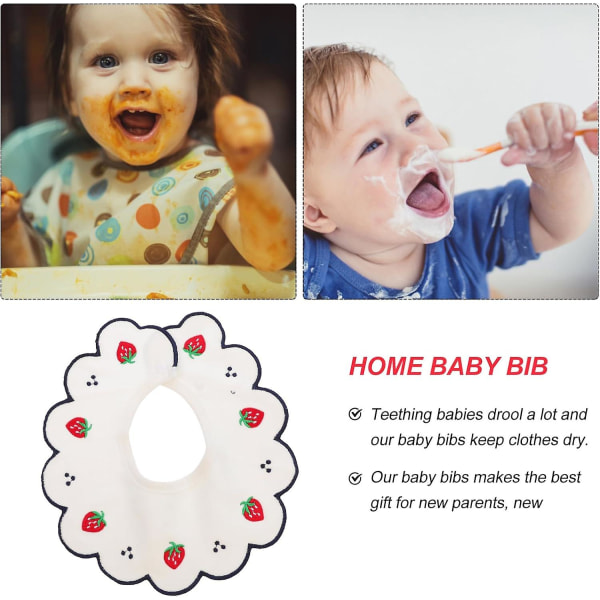 1 stk. Baby Bib Baby Drool Bibs Baby Vaskeklude til Nyfødte Bomuld W