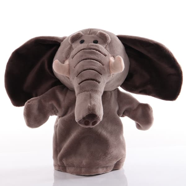 Elefant Handdocka Plyschdjur Leksak Docka