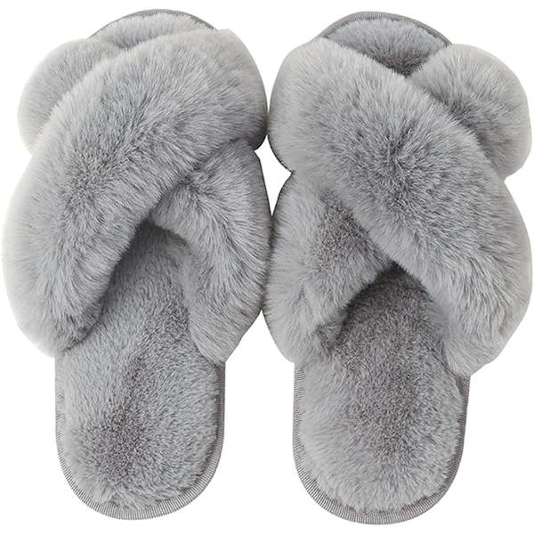Hemmaslippers Damtofflor Vinter Mjuka Plysch Inomhus Tofflor Tofflor Päls