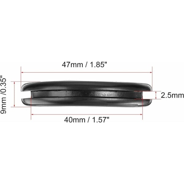 Gummiögla Rund Dubbelsidig Hållare Diameter 40mm för Trådskydd 4