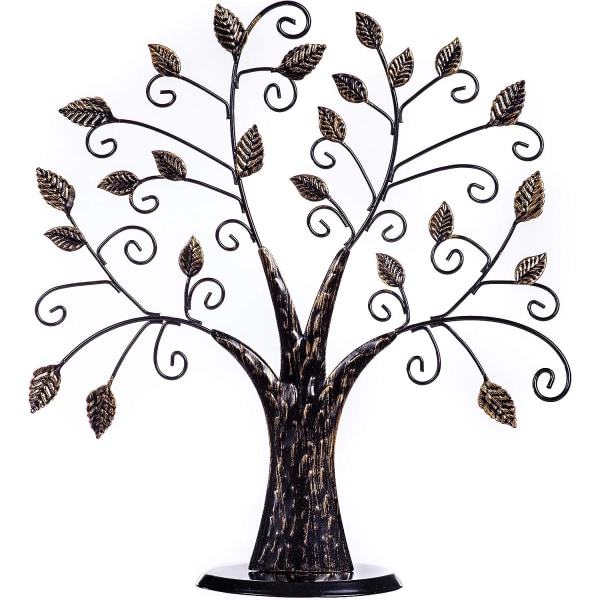 Family Tree Picture Frame Stand with 6 Hanging Picture Frames, Medium Metal