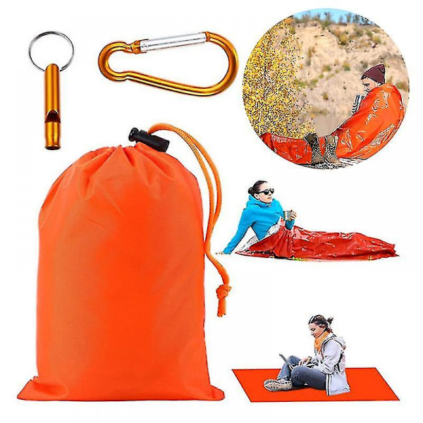Nödsömn Säck Överlevnad Sovsäckar Nödfilt Utomhus Camping (1st)