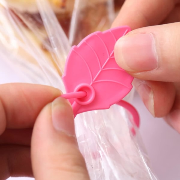 10 stk Fødevarer Multi-brug Blad Wraps Saver Core Clips Formede Blandet Tie Forsegling E