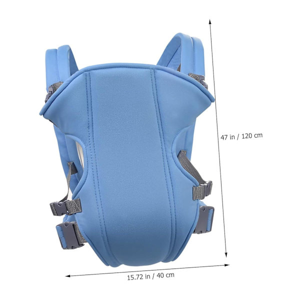 Nyfødt sæde 1 stk. Baby Carrier Wrap Carrier Rygsæk Carrier Nyfødt Polyester Blå Multifunktion Bæresele