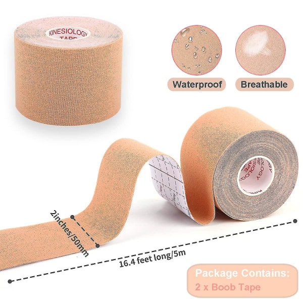 Tape Hudfarve (Push Up Breast) Kinesiologi Tape Body Tape, Bryst Tape, B