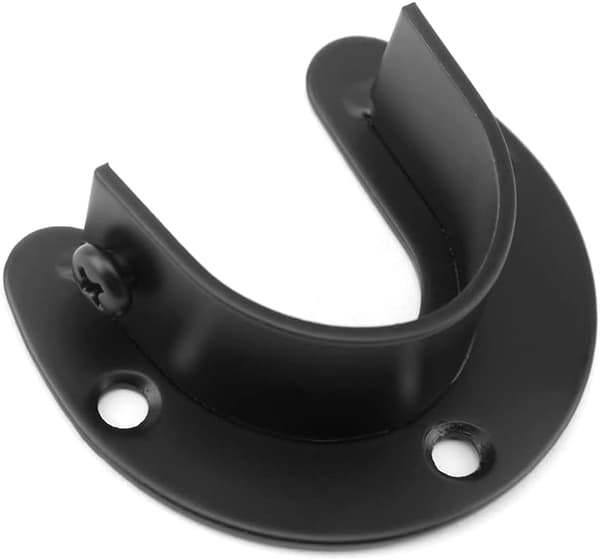 2-pack gardinstångsbeslag, garderobsstångsadaptrar, 32 mm rostfritt stål