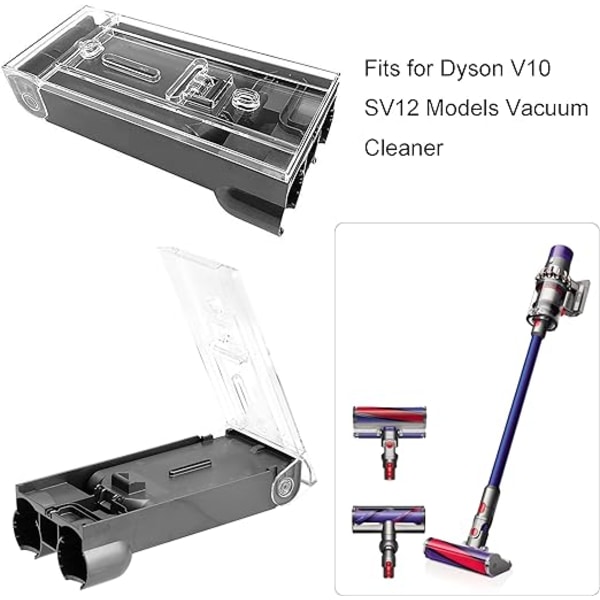 Vægmonteret opladningsstativ kompatibel med Dyson V10, fremstillet af ABS-plast