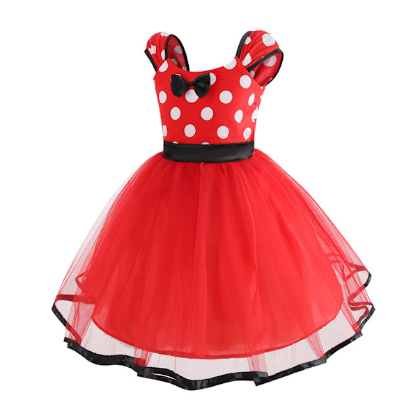 Prinsessklänning Minnie Mus - Prinsessklänning Flickklänning Sommarklänning - Minnie