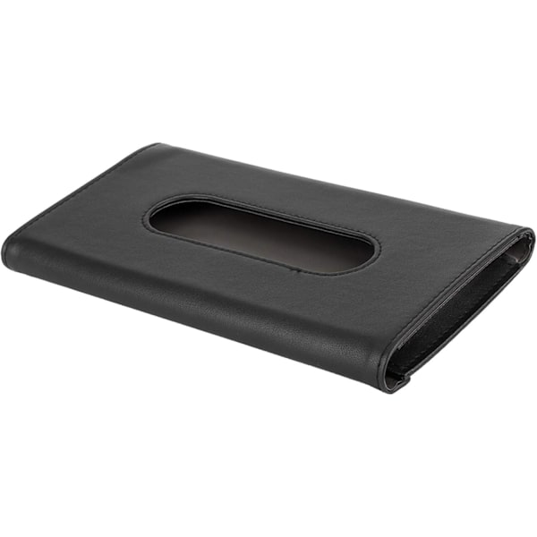 Bilsolskydd för papper, PU-läder bilsolskydd för papper Biltoalettpappershållare Solskydd Servetthållare Papperslåda för solskydd och sätesrygg