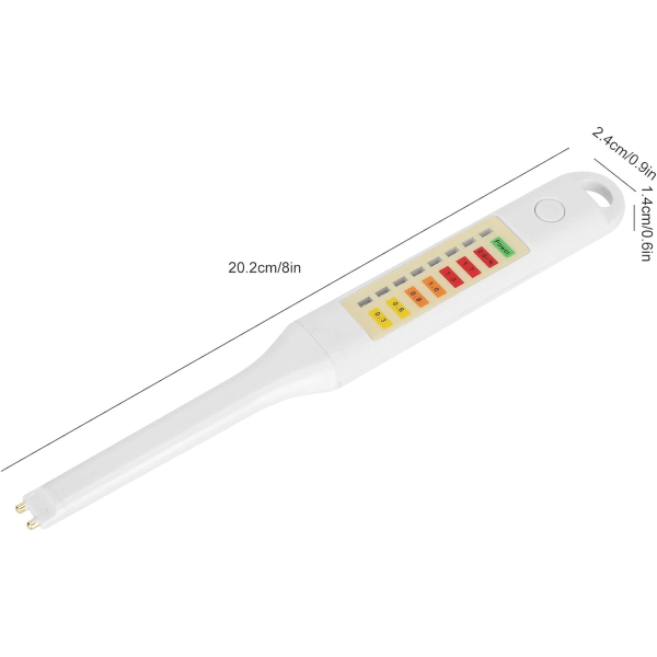 1 stk. bærbar saltmåler med simpelt design og lille størrelse