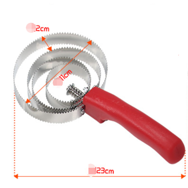 Reversible Stainless Steel Curry Comb with Soft Touch Grip (Red)1