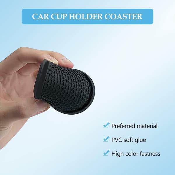 Bilkoppshållare, 4-pack Universal Auto Anti Slip Cup Holder Insert Coaster,
